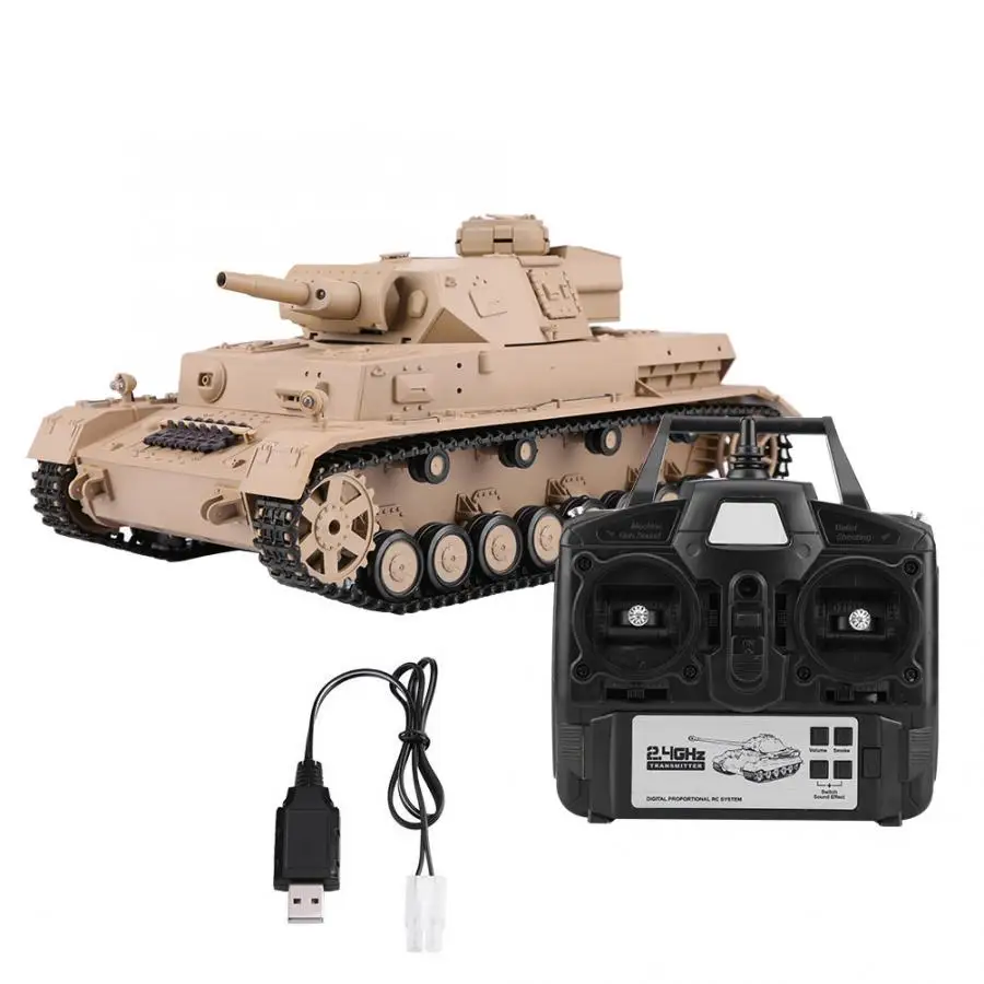 Heng Long 3858-1 2.4GHz 1/16 Scale RC Tank Simulation Remote Control Tank Model PANZER-IV RC Tank with 320 Degrees Rotate
Heng Long 3858-1 2.4GHz 1/16 Scale RC Tank Simulation Remote Control Tank Model PANZER-IV RC Tank with 320 Degrees Rotate