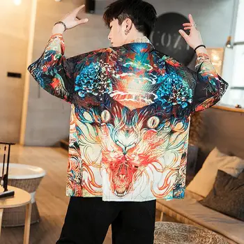 Cardigan Men Long Traditional Japanese Kimono Men Beach Loose Black Kimono Men Jacket 
Cardigan Men Long Traditional Japanese Kimono Men Beach Loose Black Kimono Men Jacket