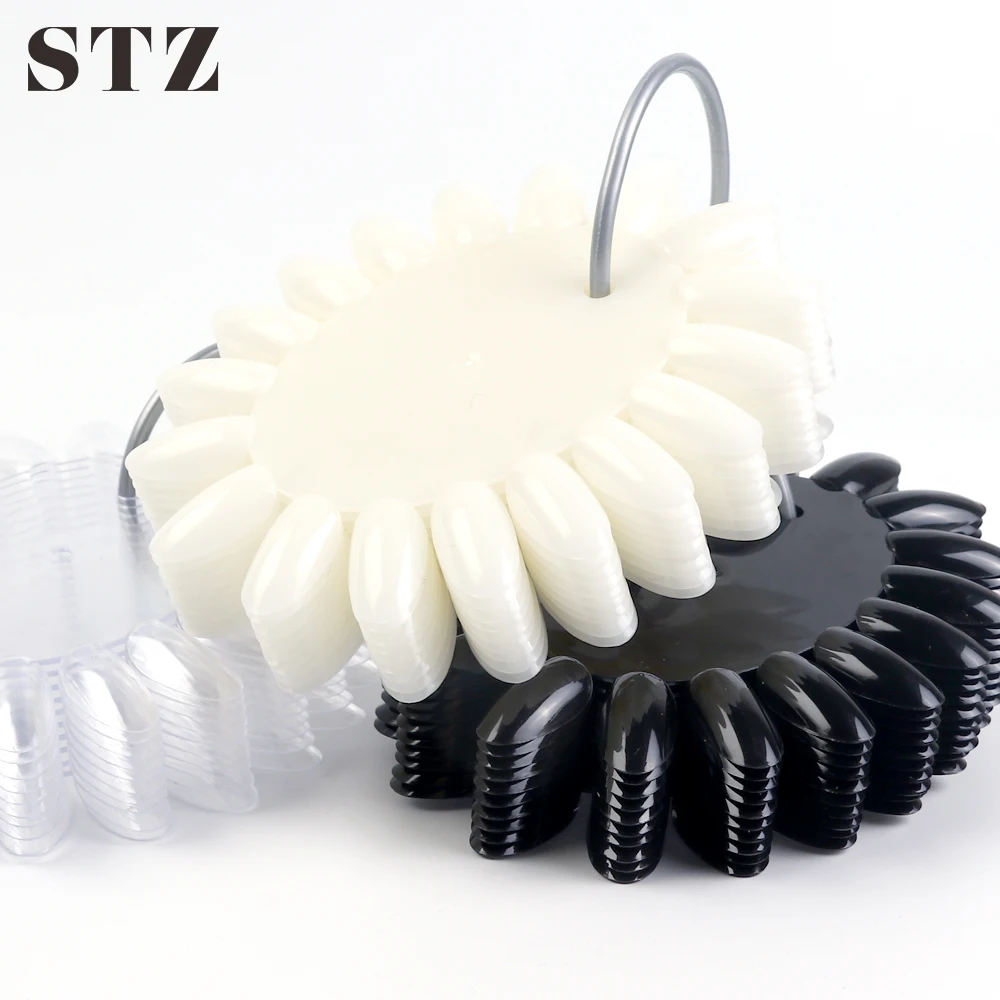 STZ 160 Tips/Set Oval False Nails Tips Clear Nature Black Nail Art Polish Display Practice Train Color Card Manicure Tool #1513
STZ 160 Tips/Set Oval False Nails Tips Clear Nature Black Nail Art Polish Display Practice Train Color Card Manicure Tool #1513