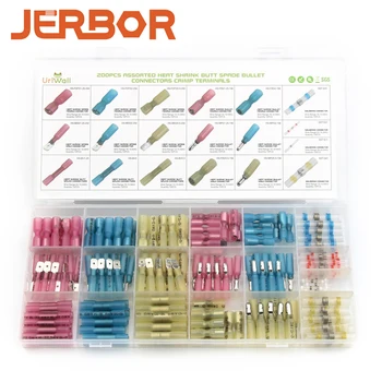 200PCS Insulated Heat Shrink Butt Wire Connectors Seal Spade Bullet Terminals Waterproof Crimping Terminals 0.5mm-6.0mm2 Kit
200PCS Insulated Heat Shrink Butt Wire Connectors Seal Spade Bullet Terminals Waterproof Crimping Terminals 0.5mm-6.0mm2 Kit