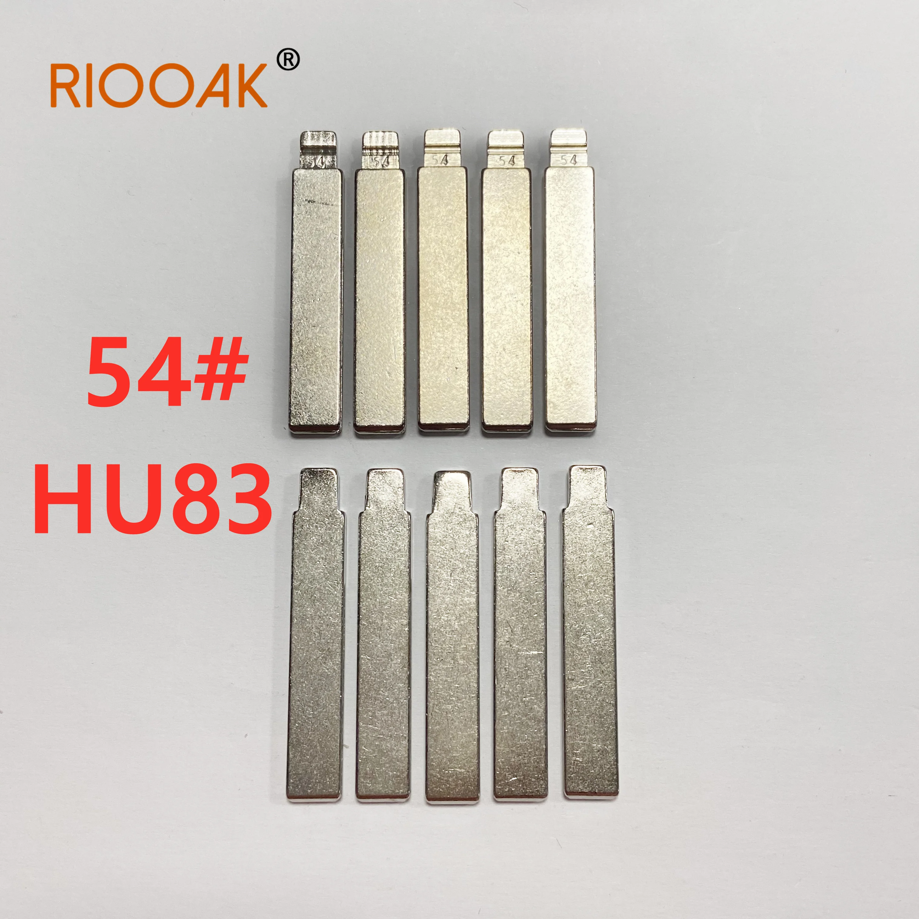 

RIOOAK 10 pcs/lot #54 lishi HU83 Metal Blank Uncut Flip KD/VVDI Remote Key Blade for Peugeot 301/307/308/408 Citroen C3/C4L/C5