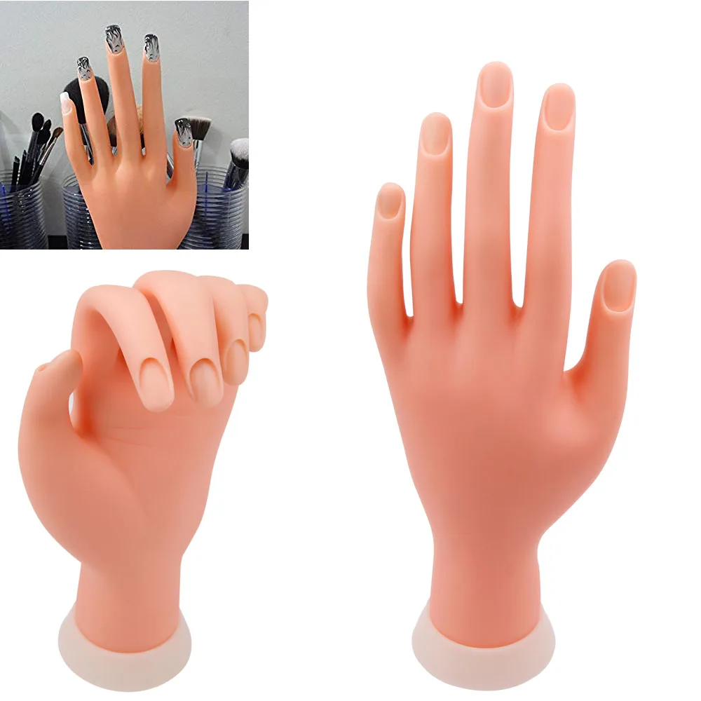 1pcs New Practice Model Fake Hand Flexible Movable Soft False Hand Silicone Prosthe for Nail Art Training Display Manicure Tool
1pcs New Practice Model Fake Hand Flexible Movable Soft False Hand Silicone Prosthe for Nail Art Training Display Manicure Tool