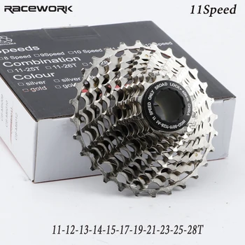 RACEWORK cassete 11 velocidade Lightweight 11 Speed Road Bike Cassette 11-28T ~185g for R9100 SRAM Red
RACEWORK cassete 11 velocidade Lightweight 11 Speed Road Bike Cassette 11-28T ~185g for R9100 SRAM Red