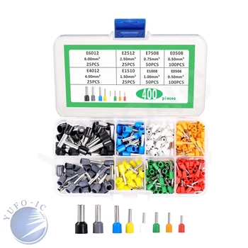 400PCS E0506/E0508/E7508/E1008/E1510/E2512/E4012/E6012 Insulated Ferrules Terminal Block Cord End Wire Crimp Terminator kit box
400PCS E0506/E0508/E7508/E1008/E1510/E2512/E4012/E6012 Insulated Ferrules Terminal Block Cord End Wire Crimp Terminator kit box