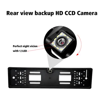 European License Plate Frame CCD HD Car Rear View Camera Backup Reverse Camera with 8/12-LED Night Vision
European License Plate Frame CCD HD Car Rear View Camera Backup Reverse Camera with 8/12-LED Night Vision