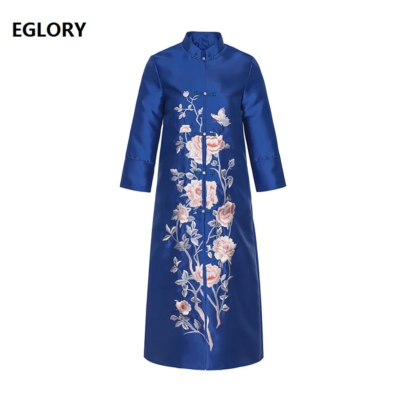 Plus Size Coat Outerwear 2020 Autumn Winter Brand Quality Women Lurex Embroidery Floral Patterns Vintage Blue Red Overcoats XXL
Plus Size Coat Outerwear 2020 Autumn Winter Brand Quality Women Lurex Embroidery Floral Patterns Vintage Blue Red Overcoats XXL