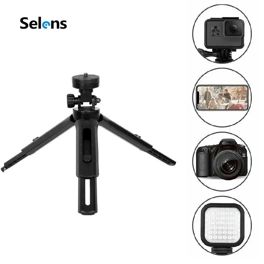 Mini Tripod Folding PortableTable Stand Grip Stabilizer for Digital Camera DSLR Video Camcorder Phone Tripod Cellphone LED Light
Mini Tripod Folding PortableTable Stand Grip Stabilizer for Digital Camera DSLR Video Camcorder Phone Tripod Cellphone LED Light