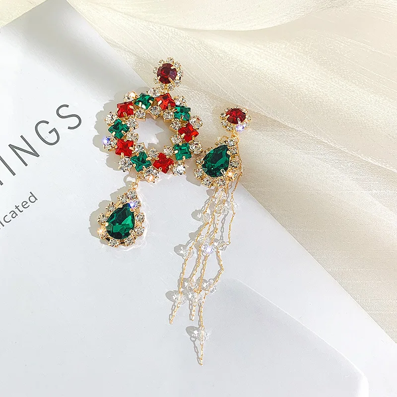 Long Tassel Garland Crystal Asymmetry Earrings for Women Red Green Rhinestone Drop Earring Statement Jewelry Gifts
Long Tassel Garland Crystal Asymmetry Earrings for Women Red Green Rhinestone Drop Earring Statement Jewelry Gifts