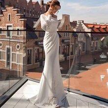 Sexy Mermaid Wedding Dresses White Soft Satin One Shoulder Boho Bridal Gowns 2021 Vestido De Noiva Country Robe De Mariee
Sexy Mermaid Wedding Dresses White Soft Satin One Shoulder Boho Bridal Gowns 2021 Vestido De Noiva Country Robe De Mariee