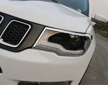 ABS chrome front headlight lamp cover trim for Jeep Compass 2017 2018 2019
ABS chrome front headlight lamp cover trim for Jeep Compass 2017 2018 2019