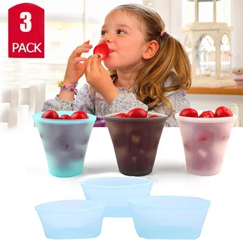 3Pcs Silicone Food Storage Bag Fresh Containers Zero Waste Reusable Storage Kitchen Accessories Refrigerator Zipper Sealing Box
3Pcs Silicone Food Storage Bag Fresh Containers Zero Waste Reusable Storage Kitchen Accessories Refrigerator Zipper Sealing Box