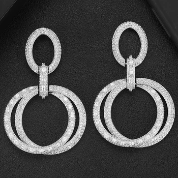 SisCathy Luxury Cubic Zircon CZ Wedding Engagement Earring Dubai Charms Round Pendant Drop Earrings For Women Party Jewelry 2019
SisCathy Luxury Cubic Zircon CZ Wedding Engagement Earring Dubai Charms Round Pendant Drop Earrings For Women Party Jewelry 2019
