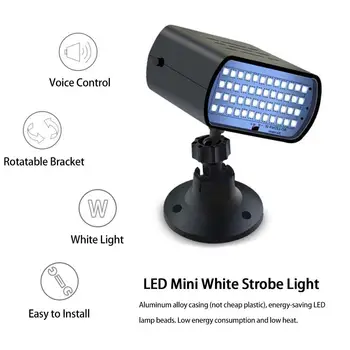 LED Mini White Strobe Light Compact Sound Activated Lamp For Disco DJ Party Christmas Music Club
LED Mini White Strobe Light Compact Sound Activated Lamp For Disco DJ Party Christmas Music Club