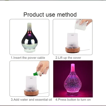 3D Fireworks Glass Air Humidifier with 7 Color LED Night Light Aroma Essential Oil Diffuser Mist Maker Ultrasonic Humidifier
3D Fireworks Glass Air Humidifier with 7 Color LED Night Light Aroma Essential Oil Diffuser Mist Maker Ultrasonic Humidifier