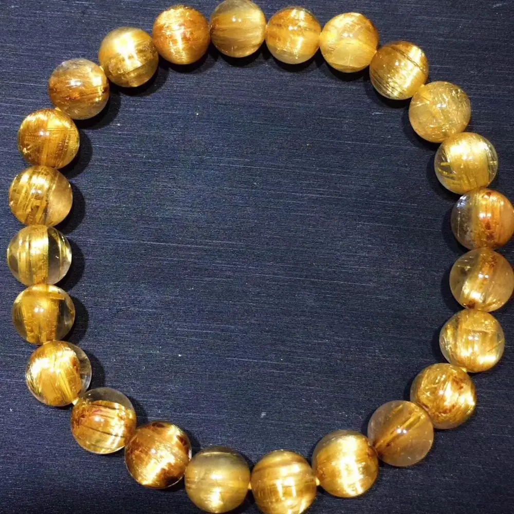 Certificate 7.5mm Natural Brazil Gold Rutilated Titanium Quartz Bracelet For Women Men Round Beads Crystal Stretch Jewelry AAAAA
Certificate 7.5mm Natural Brazil Gold Rutilated Titanium Quartz Bracelet For Women Men Round Beads Crystal Stretch Jewelry AAAAA