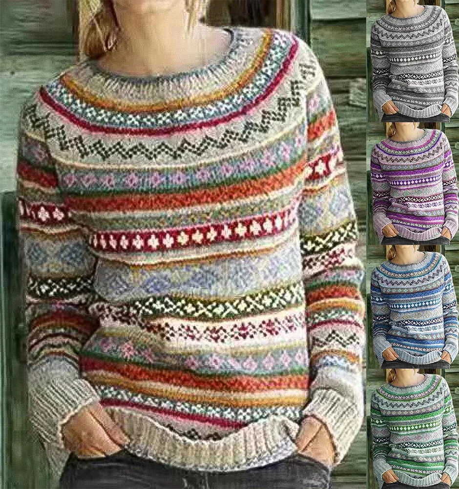 Newest Autumn and Winter Solid Color Printed Sweater Women Knitting Tops Casual Pullover Sweater Women Sweater Plus Size S-5XL
Newest Autumn and Winter Solid Color Printed Sweater Women Knitting Tops Casual Pullover Sweater Women Sweater Plus Size S-5XL