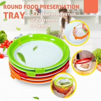 Round Clever Tray Creative Food Preservation Tray Plastic Food Storage Container Set Food Fresh Storage Dropshipping
Round Clever Tray Creative Food Preservation Tray Plastic Food Storage Container Set Food Fresh Storage Dropshipping