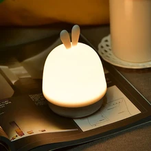 Touch Sensor LED Silicone Night Lights USB Rechargeable Dimmable Timing Function Rabbit Night Lamp for Kids Baby Bedroom Decor
Touch Sensor LED Silicone Night Lights USB Rechargeable Dimmable Timing Function Rabbit Night Lamp for Kids Baby Bedroom Decor