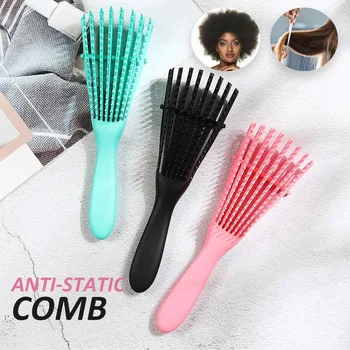 

Eight-claws Comb Anti-Static Rubber Handle Scalp Massage Comb Brush Promote Blood Circulation Massage Combs