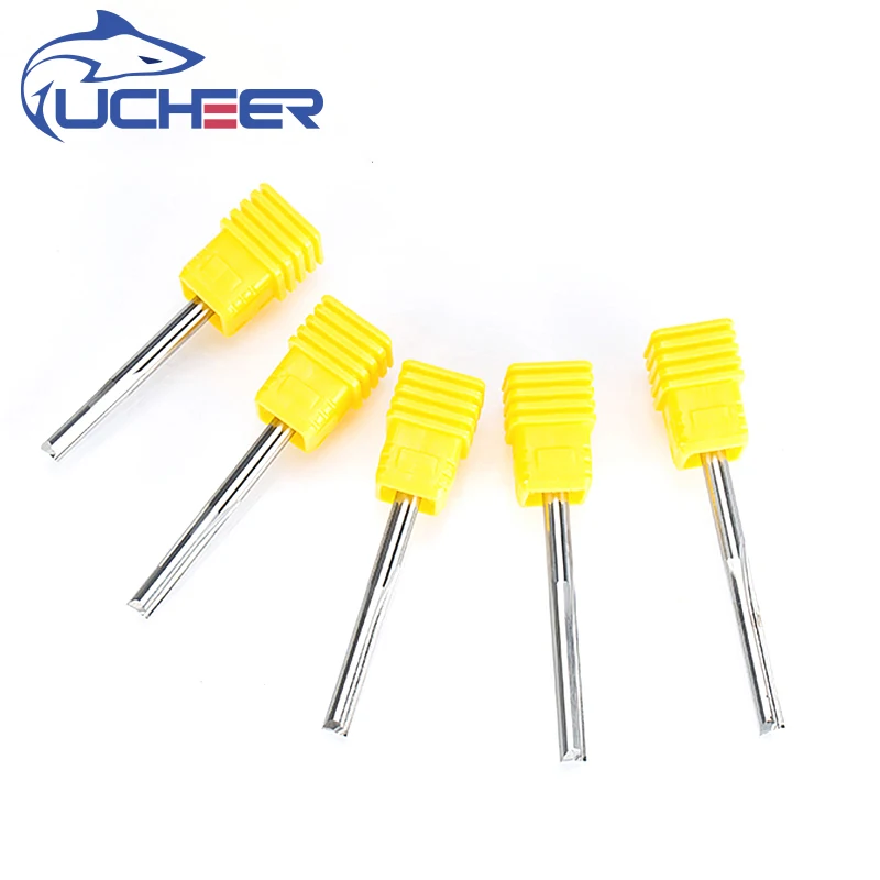UCHEER 10pc 3.175mm 2Flutes Straight router bits for wood CNC Straight Engraving Carbide Endmills Tools Milling Cutter
UCHEER 10pc 3.175mm 2Flutes Straight router bits for wood CNC Straight Engraving Carbide Endmills Tools Milling Cutter