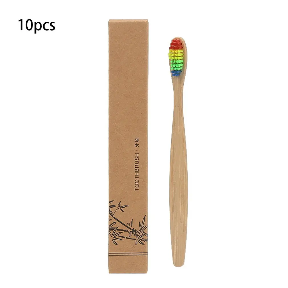 10Pcs Bamboo Toothbrush Mixed Color Wooden Toothbrush Soft Bristle Toothbrush Charcoal Oral Care Toothbrush for Adults 4 Colors
10Pcs Bamboo Toothbrush Mixed Color Wooden Toothbrush Soft Bristle Toothbrush Charcoal Oral Care Toothbrush for Adults 4 Colors