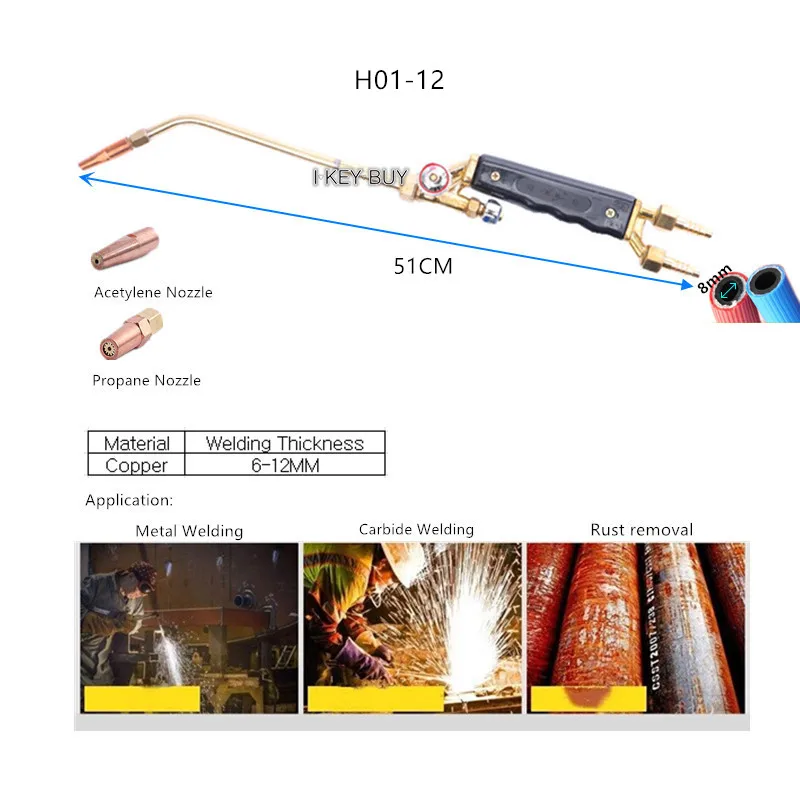 Gun Shooting Suction Type Injection Style Manual Welding Torch Oxygen Jet Suction Manual Propane Acetylene Welder Torches H01-12
Gun Shooting Suction Type Injection Style Manual Welding Torch Oxygen Jet Suction Manual Propane Acetylene Welder Torches H01-12