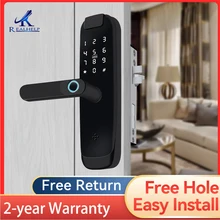 Phone Open the Door Keyless Electric Fingerprint Knob Door Handle Lock Free Drill For Door Thickness 5-70mm AA Battery Power On
Phone Open the Door Keyless Electric Fingerprint Knob Door Handle Lock Free Drill For Door Thickness 5-70mm AA Battery Power On