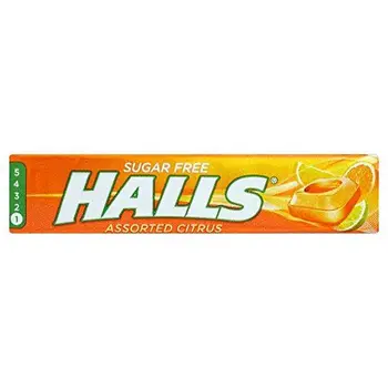 Halls Citrus Sugar Free - 34g - Pack of 3 (34g x 3 Sticks)
Halls Citrus Sugar Free - 34g - Pack of 3 (34g x 3 Sticks)