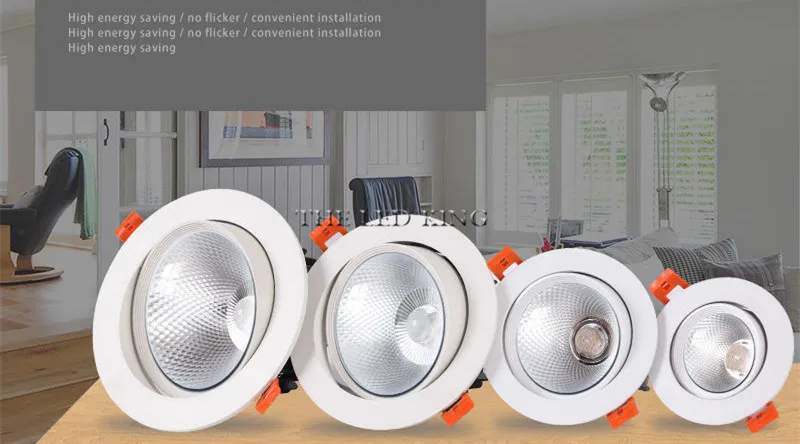 Dimmable LED Downlight COB Ceiling Spot Lighting 5W 9W 12W 15W Led Bulb Bedroom Kitchen Indoor ceiling recessed Lights