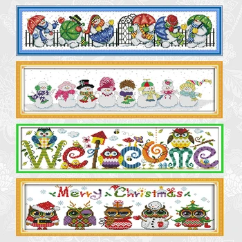 Snowman Patterns Counted Cross Stitch kit Sale Christmas owl Print Fabric Embroidery Thread Set DIY Handmade Home Decor Crafts
Snowman Patterns Counted Cross Stitch kit Sale Christmas owl Print Fabric Embroidery Thread Set DIY Handmade Home Decor Crafts