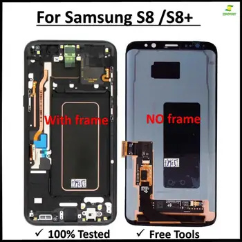 New Super Amoled Display Screen For SAMSUNG Galaxy S8 S8 plus Screen Replacement LCD Touch Digitizer Assembly G950F G955F Frame
New Super Amoled Display Screen For SAMSUNG Galaxy S8 S8 plus Screen Replacement LCD Touch Digitizer Assembly G950F G955F Frame