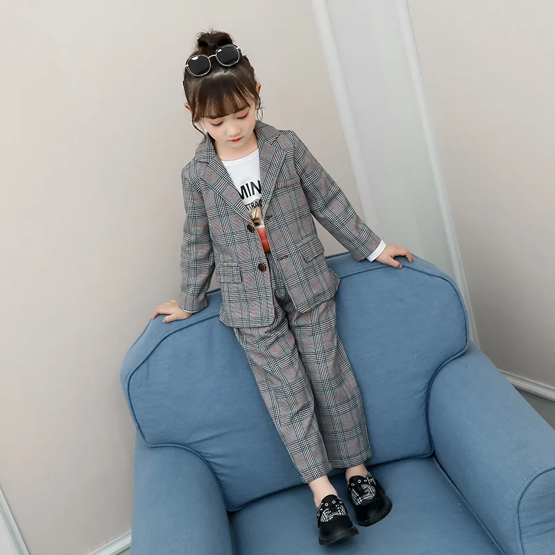 Teenage Girls Clothing Set Autumn Spring Girls Plaid Suit set Jackets +Pants School Tracksuit Girls Clothes Children Clothes
Teenage Girls Clothing Set Autumn Spring Girls Plaid Suit set Jackets +Pants School Tracksuit Girls Clothes Children Clothes