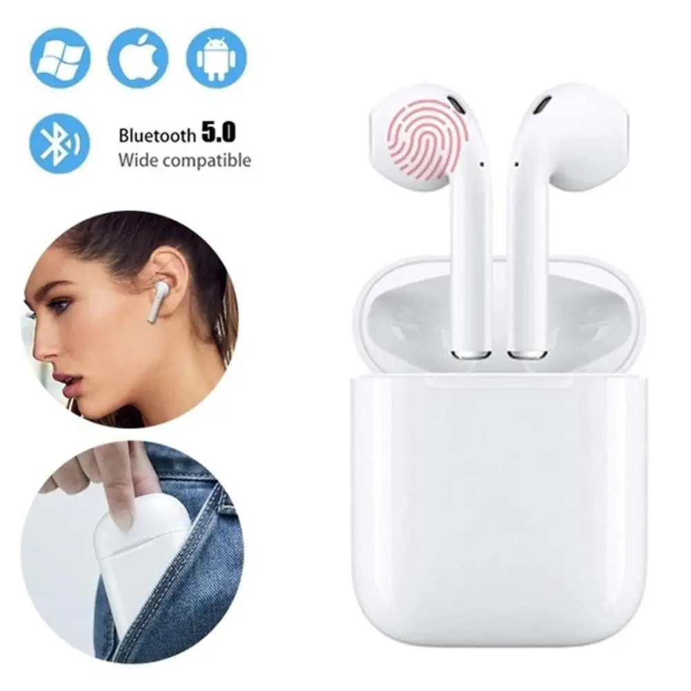 i12 TWS Bluetooth 5.0 wireless Earphone Double Calls Stereo Smart Touch Earphones For Pk I10 I9s Headphone
i12 TWS Bluetooth 5.0 wireless Earphone Double Calls Stereo Smart Touch Earphones For Pk I10 I9s Headphone