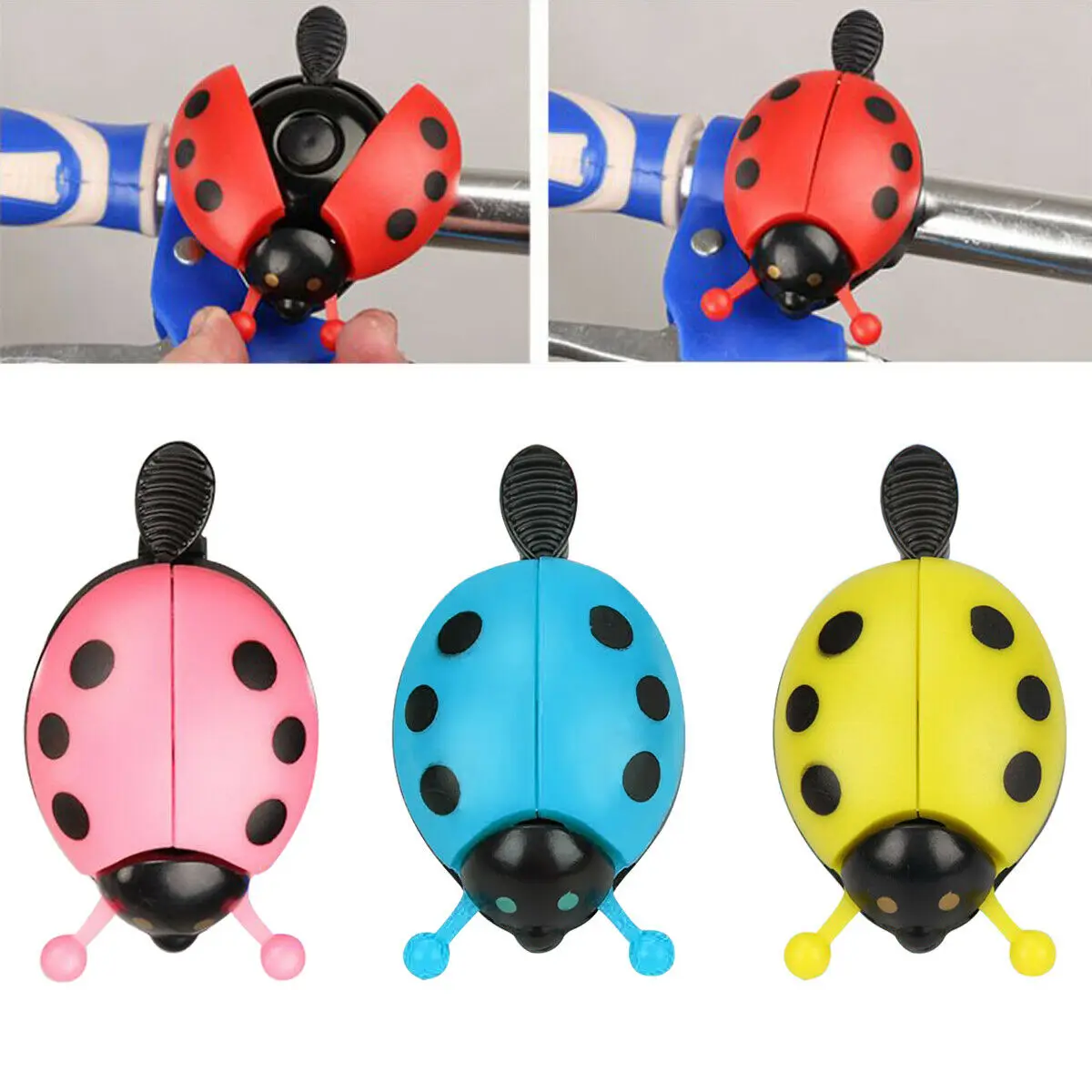 

Bicycle Bell Beetle Cartoon Cycling Bell Lovely Kids Funny Ladybug Bell Ring for Bike Ride Horn Bicycle Accessories