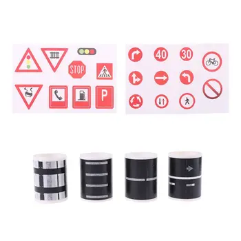6pcs/set Road Railway Tape Sticker Creative Novelty Traffic Sign Model Car Train Track Image Stick to Floors and Walls Quick Cle
6pcs/set Road Railway Tape Sticker Creative Novelty Traffic Sign Model Car Train Track Image Stick to Floors and Walls Quick Cle