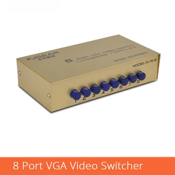 8 Port VGA Switch without USB 8 Input 1 Output VGA Video Selector 8 Computers Share One Monitor FJ-15-8
8 Port VGA Switch without USB 8 Input 1 Output VGA Video Selector 8 Computers Share One Monitor FJ-15-8
