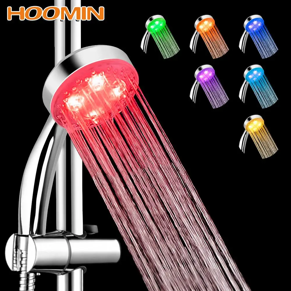 HOOMIN 3 colors Temperature Sensor 7 Colors Gradual Changing Square Fixed Showerhead Rainfall Top Spray LED Shower Head
HOOMIN 3 colors Temperature Sensor 7 Colors Gradual Changing Square Fixed Showerhead Rainfall Top Spray LED Shower Head