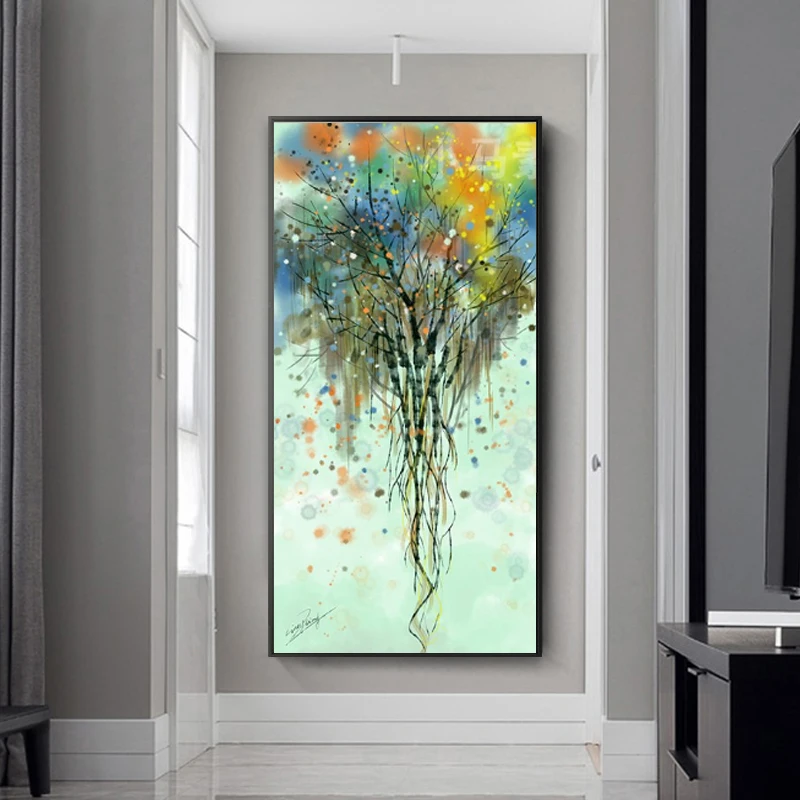 Big Size Nordic Oil Painting Abstract Colorful Rich Tree Poster Canvas Painting Wall Pictures for Living Room Cuadros Home Decor
Big Size Nordic Oil Painting Abstract Colorful Rich Tree Poster Canvas Painting Wall Pictures for Living Room Cuadros Home Decor