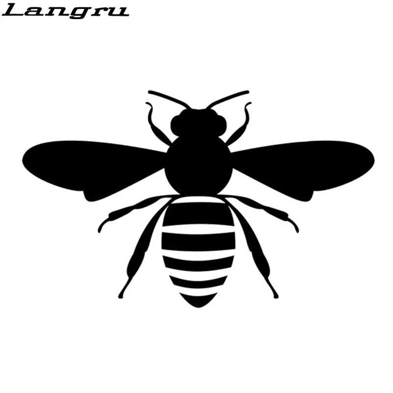 Langru 16 5 см * 10 2 медовая пчела Наклейка виниловая Автомобильная наклейка Apiarist