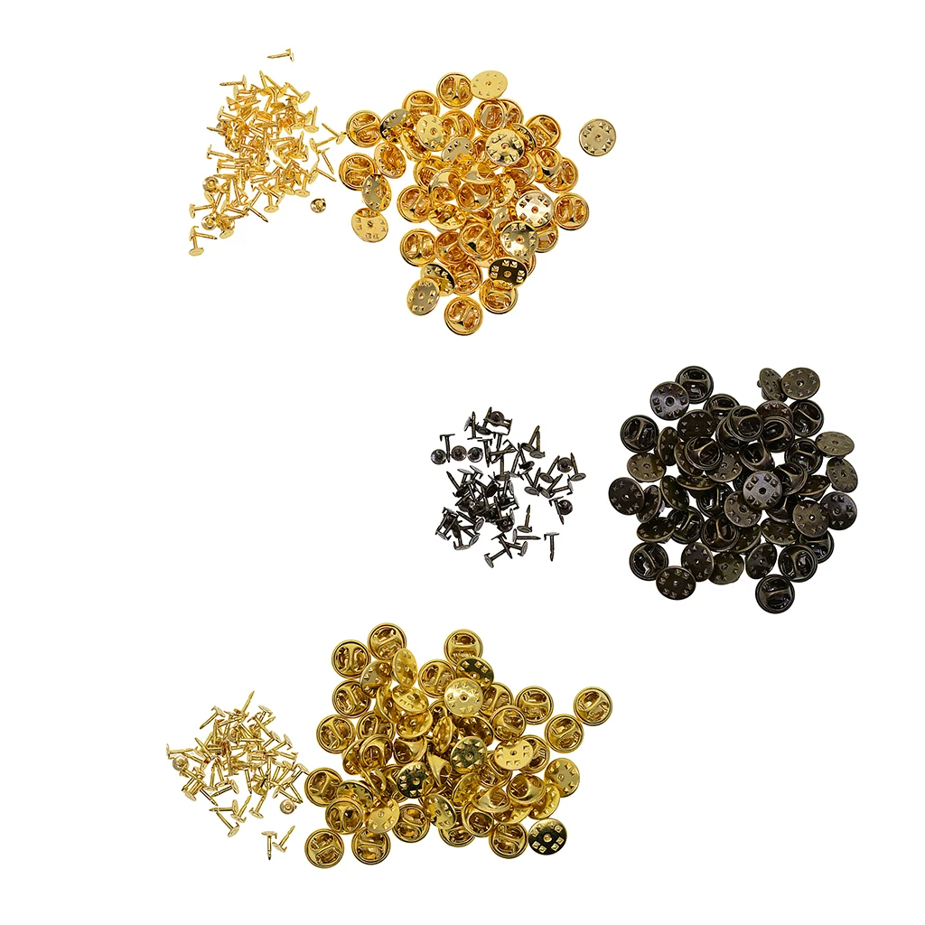 50x Badge Tie Tacks Butterfly Pinch Back Pins Clutch Back Lapel Scatter Pin 50x Badge Tie Tacks Butterfly Pinch Back Pins Clutch Back Lapel Scatter Pin