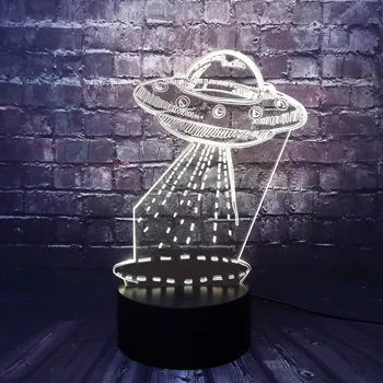 Table Bulb Star Wars UFO flying saucer LED Titanium machine 3D Optical Night Light 7 Color Change Holiday Birthday Kids toy
Table Bulb Star Wars UFO flying saucer LED Titanium machine 3D Optical Night Light 7 Color Change Holiday Birthday Kids toy