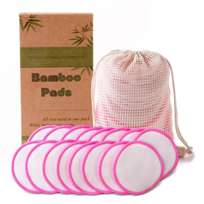 16Pcs Reusable Bamboo Cotton Make up Remover Pads Set Cleaning Face Round Wipes 667D
16Pcs Reusable Bamboo Cotton Make up Remover Pads Set Cleaning Face Round Wipes 667D