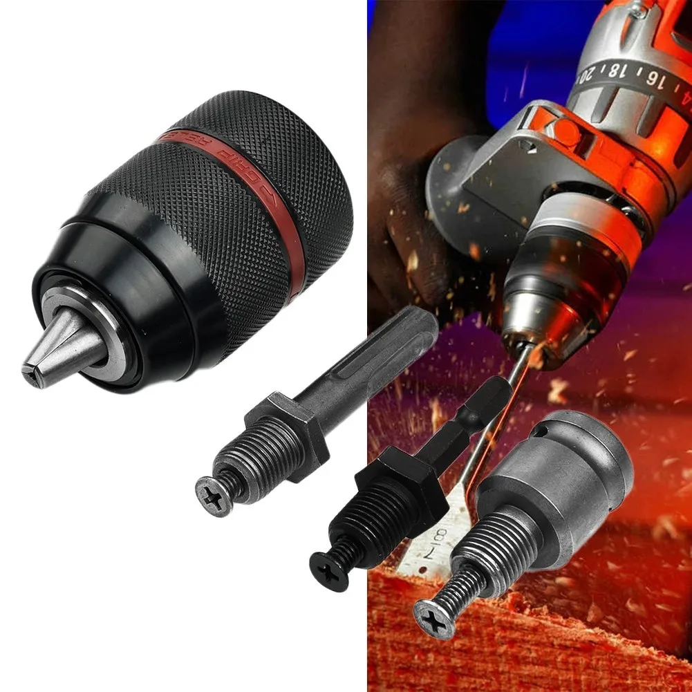 Keyless Drill Chuck 2-13mm 1/2-20UNF Electric Screwdriver Impact Driver Chuck And SDS Plus Square Female Adaptor
Keyless Drill Chuck 2-13mm 1/2-20UNF Electric Screwdriver Impact Driver Chuck And SDS Plus Square Female Adaptor