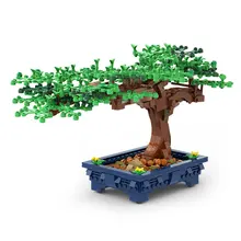 647pcs NEW Bonsai Tree Green Bush Flower Grass Plant Model Ornament Building Blocks Bricks DIY Assembly Educational Toy For Gift
647pcs NEW Bonsai Tree Green Bush Flower Grass Plant Model Ornament Building Blocks Bricks DIY Assembly Educational Toy For Gift