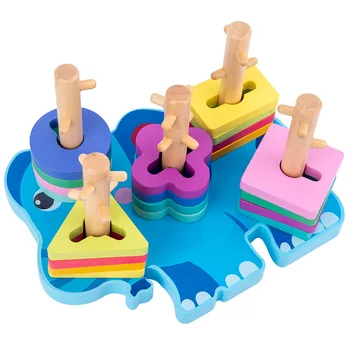 Elephant Wooden Shape Sorter Puzzle Toy Stacking Blocks Stacker Toy Geometric Sorting Board Educational Toys for Kids Toddler
Elephant Wooden Shape Sorter Puzzle Toy Stacking Blocks Stacker Toy Geometric Sorting Board Educational Toys for Kids Toddler