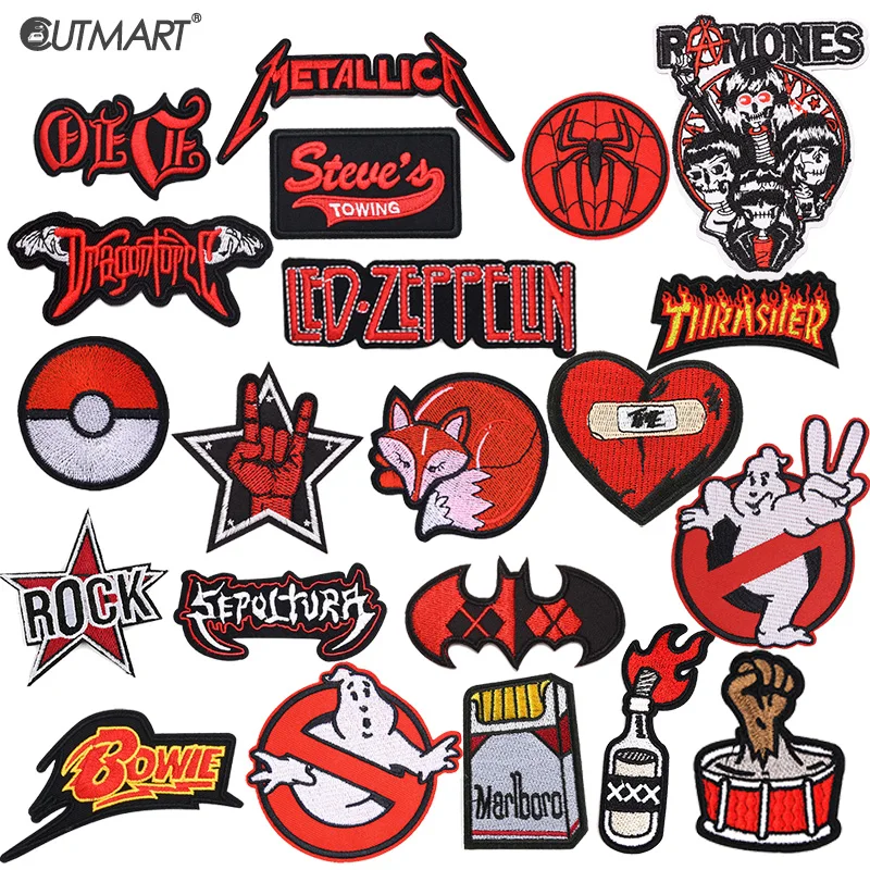 Red Rock Letter Animal Iron On Patches Patch For Clothes Diy Punk Embroidered Applique Badges strip Patches Stickers For Jacket
Red Rock Letter Animal Iron On Patches Patch For Clothes Diy Punk Embroidered Applique Badges strip Patches Stickers For Jacket