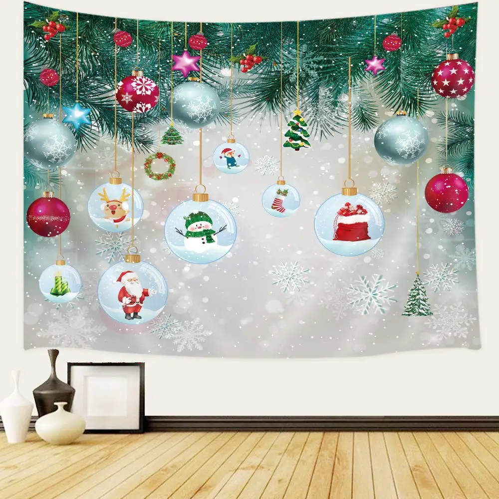Colorful Christmas Balls Hang on Pine Fir Tree Xmas Tree for Christmas New Year Wall Tapestry
Colorful Christmas Balls Hang on Pine Fir Tree Xmas Tree for Christmas New Year Wall Tapestry