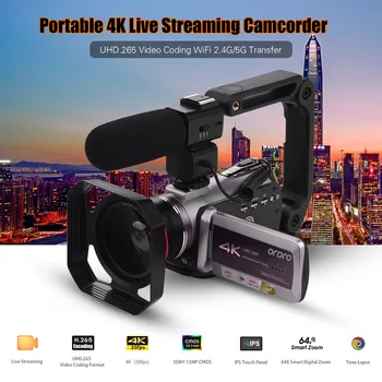 ORDRO Portable Real 4K UHD 30FPS WiFi Digital Video Camera Camcorder 3.1 Inch IPS Touchscreen 64X Digital Zoom IR Night Vision
ORDRO Portable Real 4K UHD 30FPS WiFi Digital Video Camera Camcorder 3.1 Inch IPS Touchscreen 64X Digital Zoom IR Night Vision