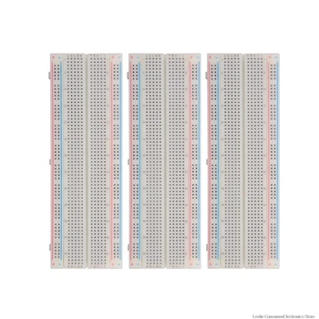 3X MB-102 830 Point Prototype PCB Solderless Breadboard Protoboard Universal Test Protoboard Circuit Board
3X MB-102 830 Point Prototype PCB Solderless Breadboard Protoboard Universal Test Protoboard Circuit Board
