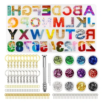 Alphabet Resin Silicone Molds Set Crystal Letter Number Design Epoxy Crafts DIY Drop Mould Set DIY Jewelry Making Tools
Alphabet Resin Silicone Molds Set Crystal Letter Number Design Epoxy Crafts DIY Drop Mould Set DIY Jewelry Making Tools